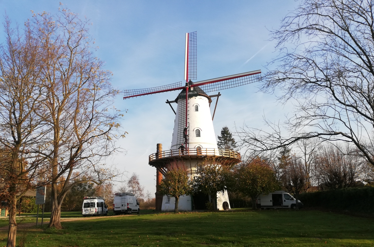 onderhoud aan een molen