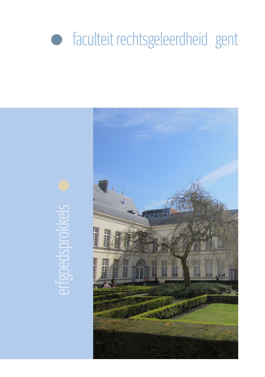 erfgoedsprokkel faculteit rechtsgeleerdheid gent