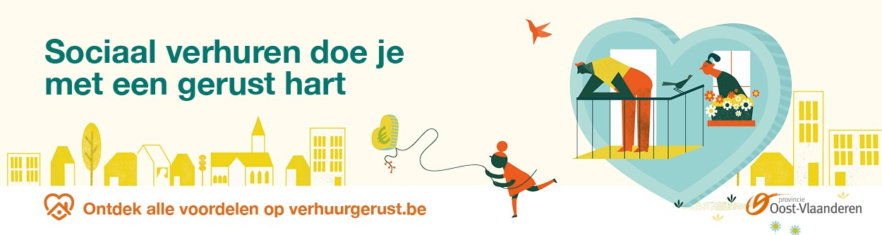 banner sociaal verhuren doe je met een gerust hart. Ontdek alle voordelen op http://www.verhuurgerust.be/