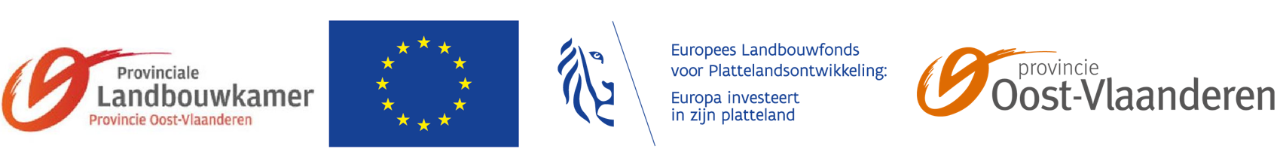 Logobanner Provinciale Landbouwkamer, EU, Vlaamse overheid, Provincie Oost-Vlaanderen