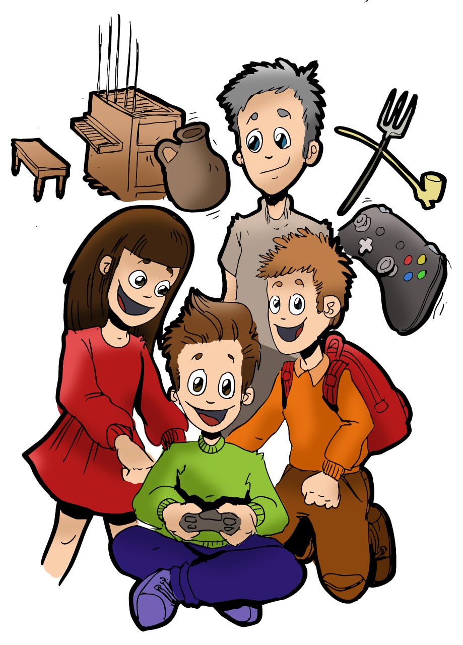 illustratie virtuele wandeling