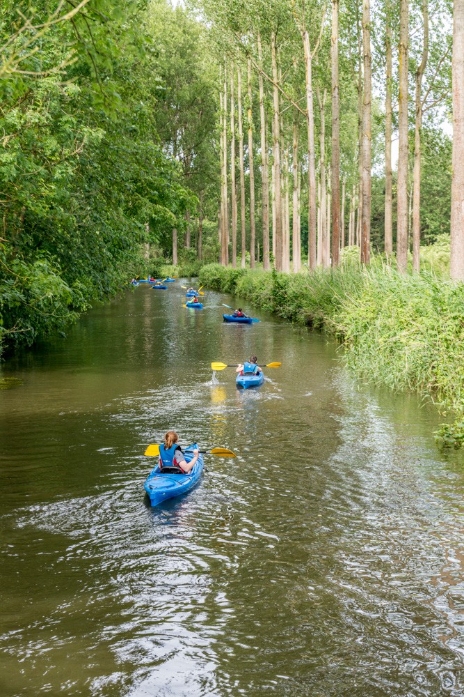 kajakken rond Puyenbroeck in Wachtebeke
