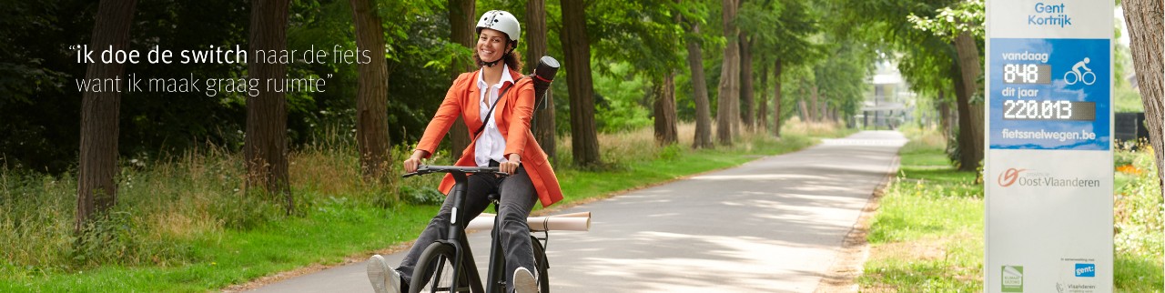 architecte op de fiets met quote Ik doe de switch naar de fiets want ik maak graag ruimte